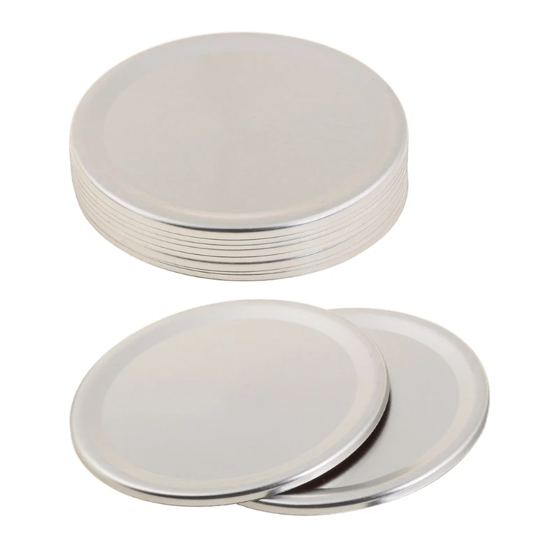 10 Pcs Regular Mouth Canning Lids for Mason Canning Jar Container Cover Bands