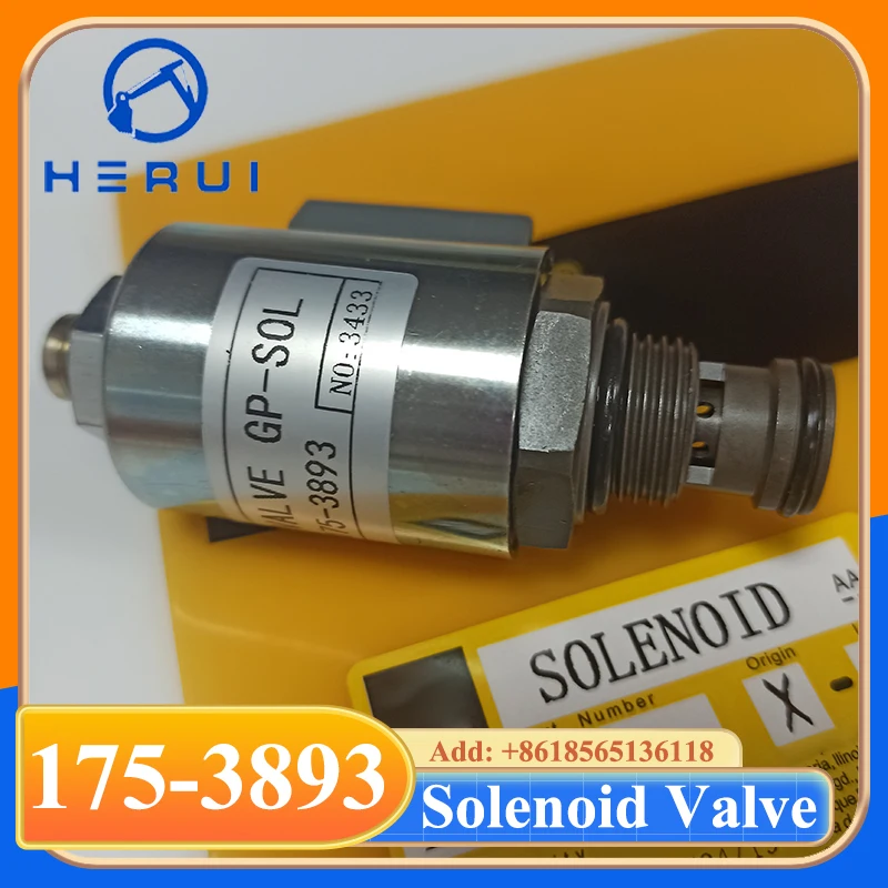 

Excavator Accessories Fuel Solenoid Valve 175-3893 323-9531 for Gader 120H 140H 160H 3306 C9 C15