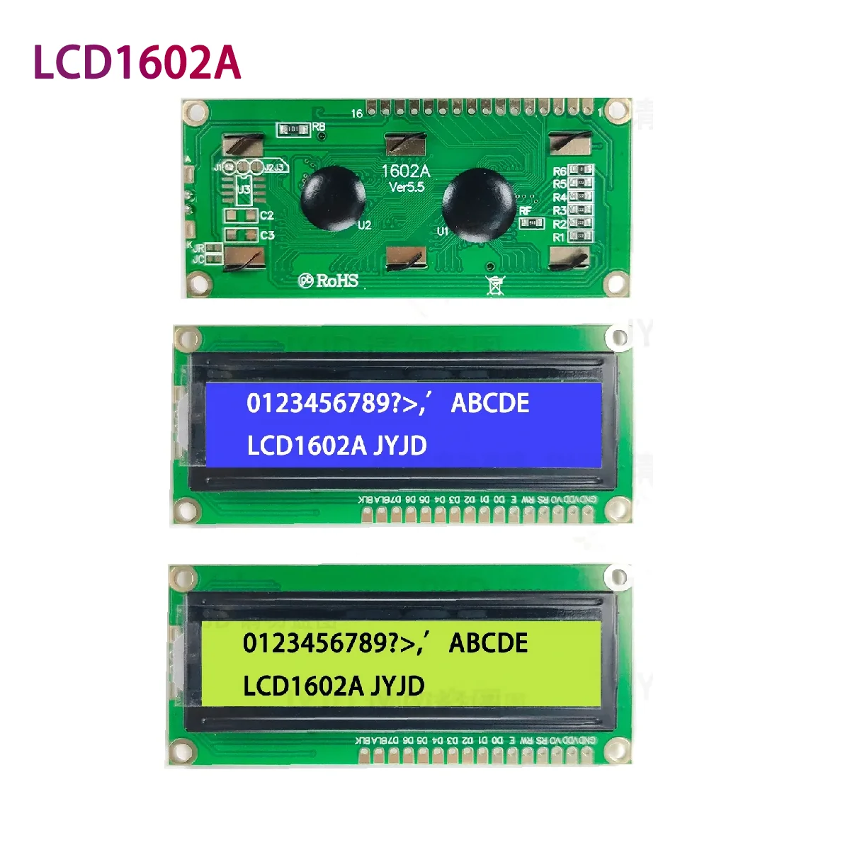 LCD Display Module LCD1602 Blue Green Screen For Arduino LCD1602A LCD Character UNO R3 Mega2560 Display PCF8574T IIC I2C Interface