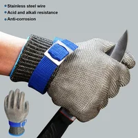 Stainless Steel Gloves Anti-cut Wear-resistant Slaughter Gardening Hand Protect Working Gloves Metal Mesh Butcher Kitchen Gloves 2
