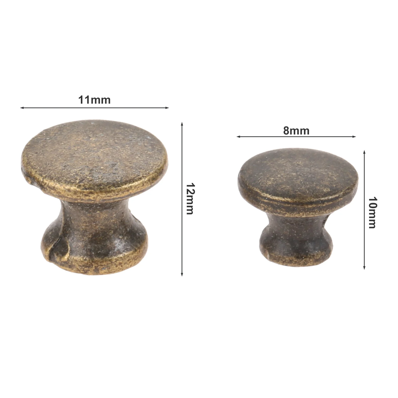 Round Mini Knobs and Screws for Jewelry Chest Box Kitchen Cabinet Cupboard Door Dresser Drawer Bookcase Window Handle Pull 5Pcs furniture knobs