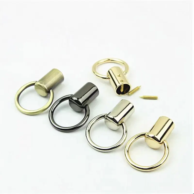 

4pcs O Ring Bag Clip Handles Chain Hook Bag Screw Nail Rivet Handbag Leather Strap Connector Clasp Buckle DIY Repair Hardware