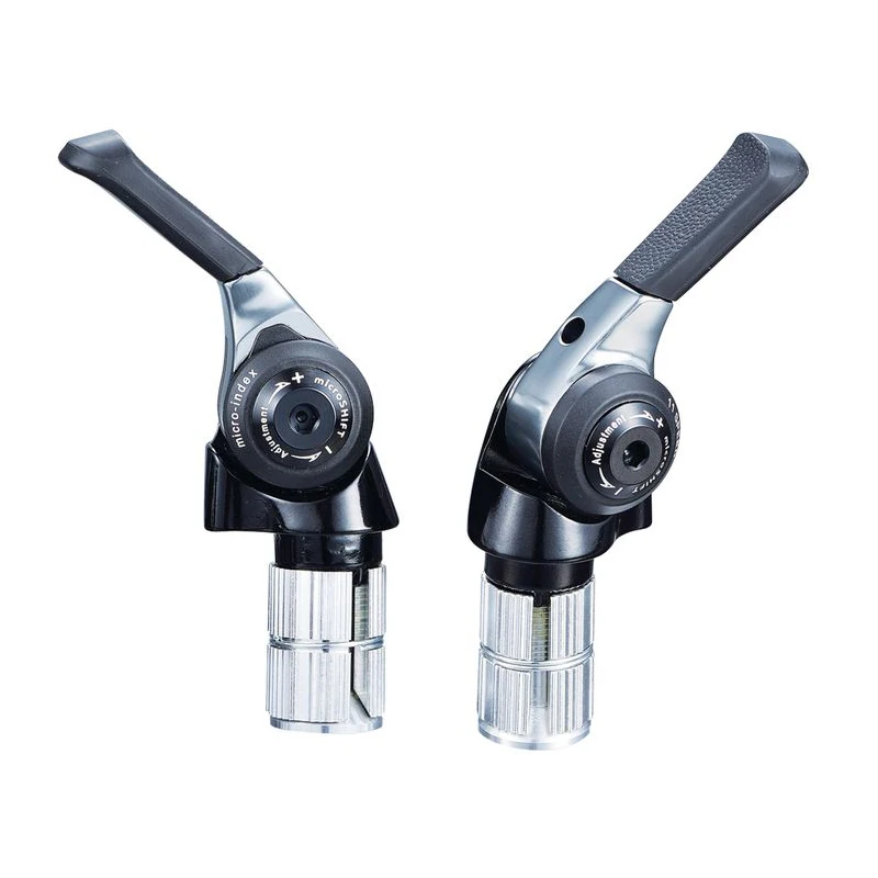 パーツ MICRO SHIFT Bar End Shifters 9 speed Bar End Shifters - 2/3x9 | Microshift