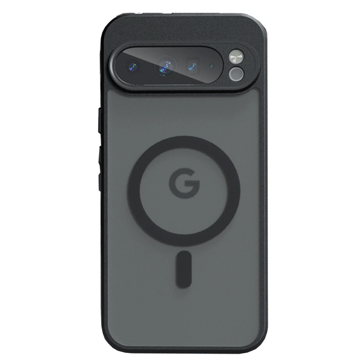 Luxury Matte Clear Shockproof Magnetic Bumper Case with Simple Armor Cover