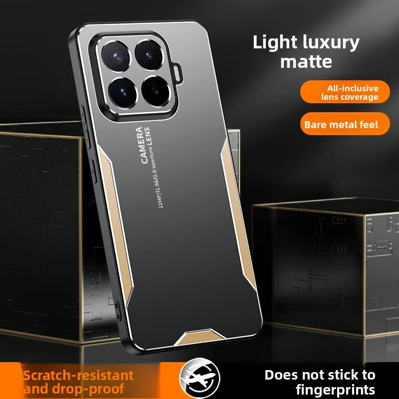 Hard Aluminum Alloy + PC Shockproof Protective Back Cover Case