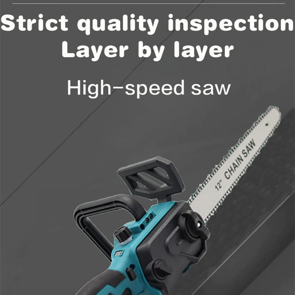 Makita 18V 12inch Brushless Electric Chainsaw Rechargeable Wood Cutter Tree Branches Pruning Logging Chain Saw power tools