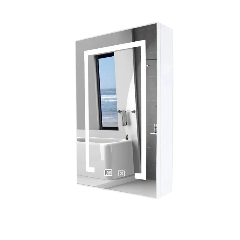 Nordic Style Smart Bathroom Cabinets Fashion Antifog Large Capacity Mirror Cabinet Simple Home Furniture Armario Bano