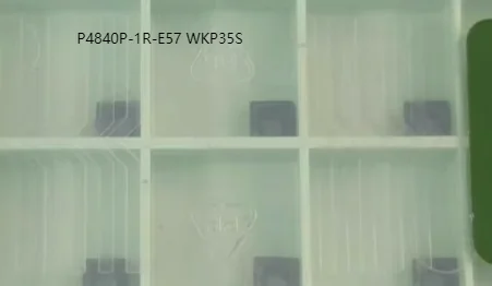 카바이드 인서트 P4840P-1R-E57, 오리지널 WKP35S, 10 개