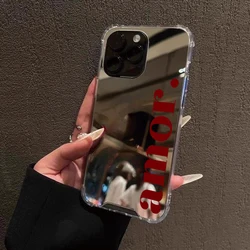 Blue Silver Plated Mirror Shockproof Soft Phone Case - iPhone 18 Pro Max (1)