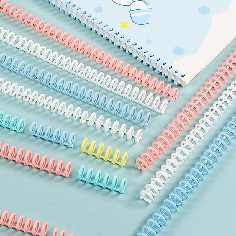 5pcs Loose-leaf Binding Strip Plastic A4 Loose-leaf Ring Binding Clip Rings 12mm Binder Office Accessories