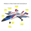 RC Plane F22 Stunts Plane 2.4G Radio Control Glider Remote Control 3D Plane Glider Airplane EPP Foam Boys Toys for Children 4