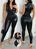 Ladies' sexy jumpsuit, fashionable versatile jumpsuit, black handsome jumpsuit, elegant jumpsuit 754