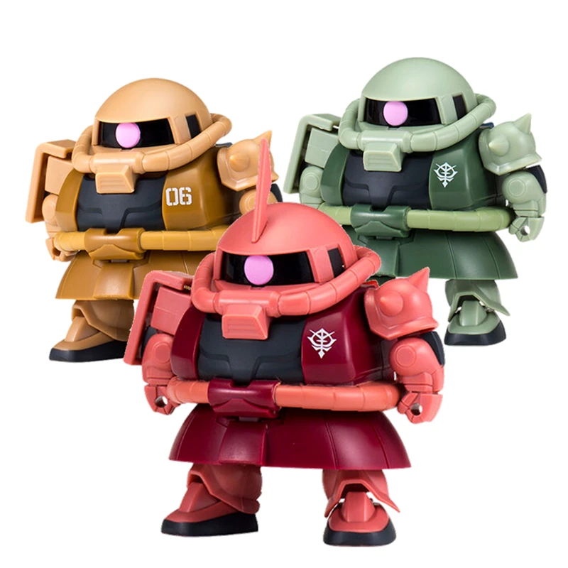 Bandai Genuine Assembled Gashapon Gundam Exceed Model Ms 01 Sd Zaku Joint Movable Anime Action Figure Toy 8cm For Children Aliexpress
