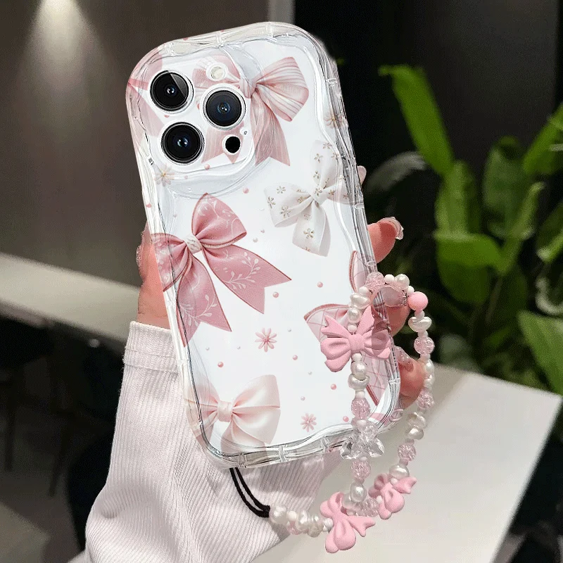 Luxury Cartoon Bowknot Clear Phone Case