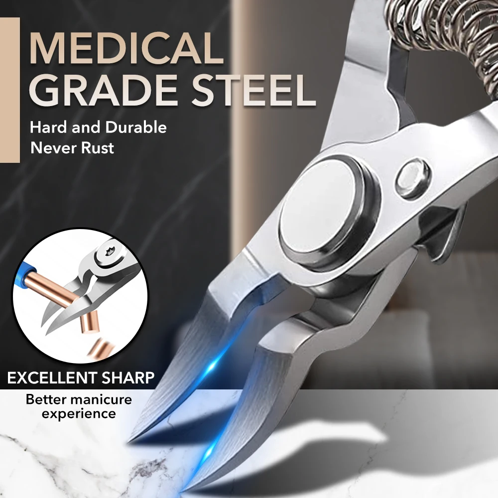 Toe nail clipper nail correction thick ingrown toenails nippers dead skin art pedicure care plier cutter scissor tool