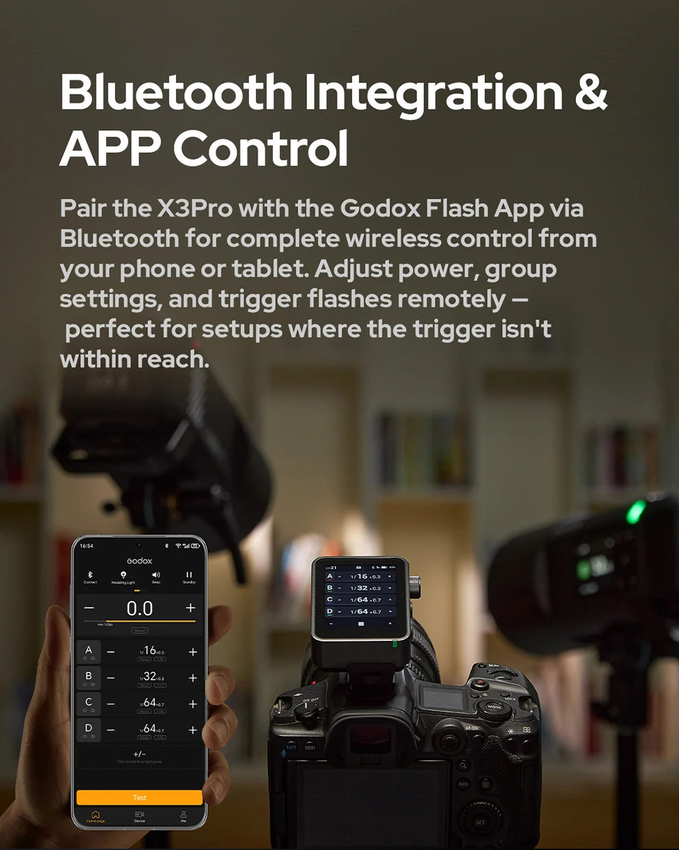 Godox X3PRO C/N/S/F/O 2.4G Wireless Flash Trigger with 2.4-inch OLED Touch Scree