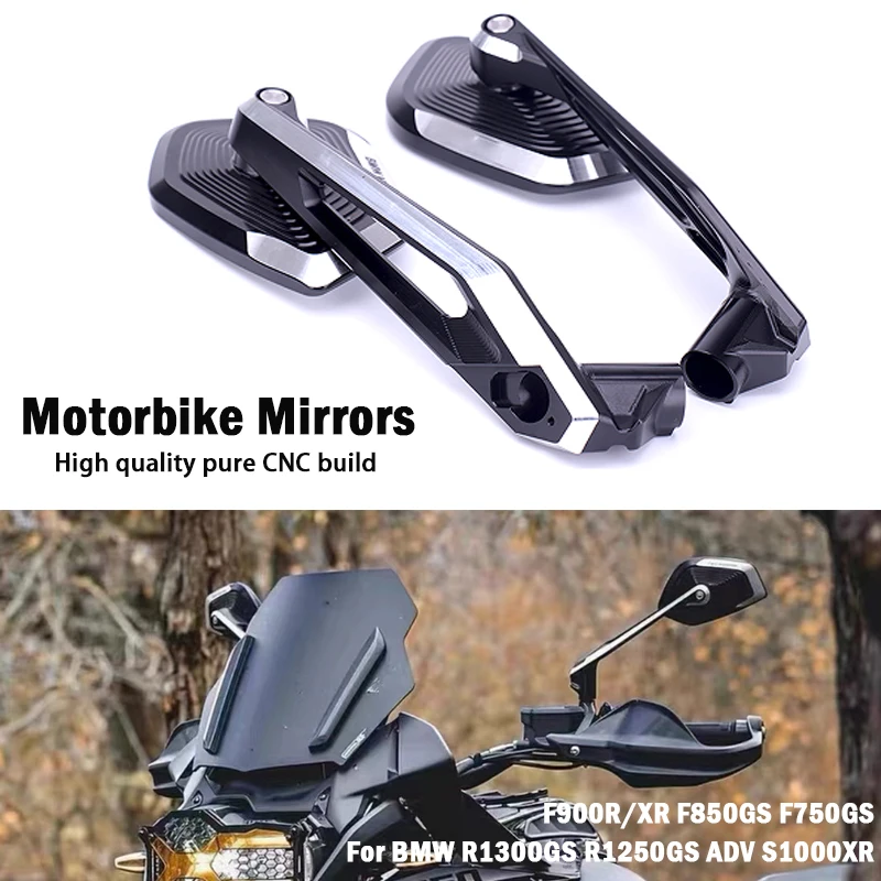 사이드 백미러, BMW R1300GS R1200GS ADV S1000XR F900R XR F850GS F750GS R 1300GS 오토바이 액세서리
