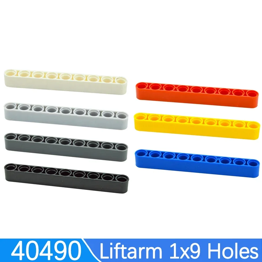 10 Pz Tecnico 40490 Sollevatore Di Spessore 1X9 Foro Braccio Mattoni Blocchi Di Costruzione Compatibili Assemblaggi Particelle Moc Parti Giocattolo Ed