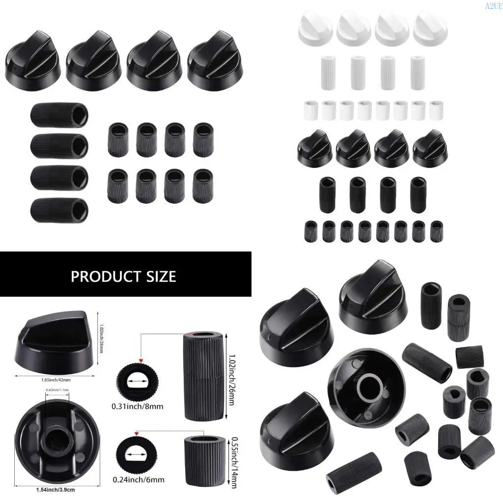 A2UE Oven Stove Knobs Control Knobs Modern Knobs Replacement Knobs Set for Appliance