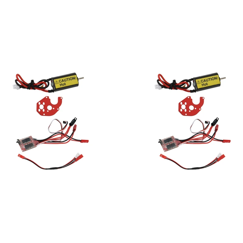 

2X 050 66T гусеничный двигатель с 30A ESC для 1/24 RC Crawler Axial SCX24 AXI90081 AXI00001 AXI00002, обновленные детали