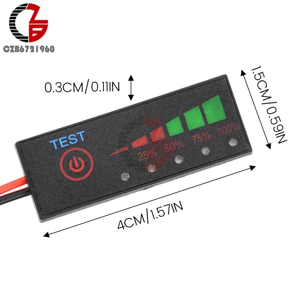 1S 3S 7S indicatore di livello della batteria scheda indicatore percentuale della batteria Tester di capacità della batteria Display a LED scheda di ricarica - immagine 6