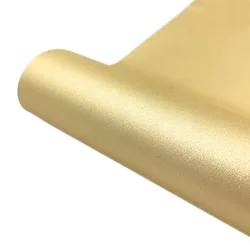 Metallic Series Adhesive Vinyl - 12 x 39 Roll in Assorted Colors - 12in x39in(30x100cm) (Glitter Gold)