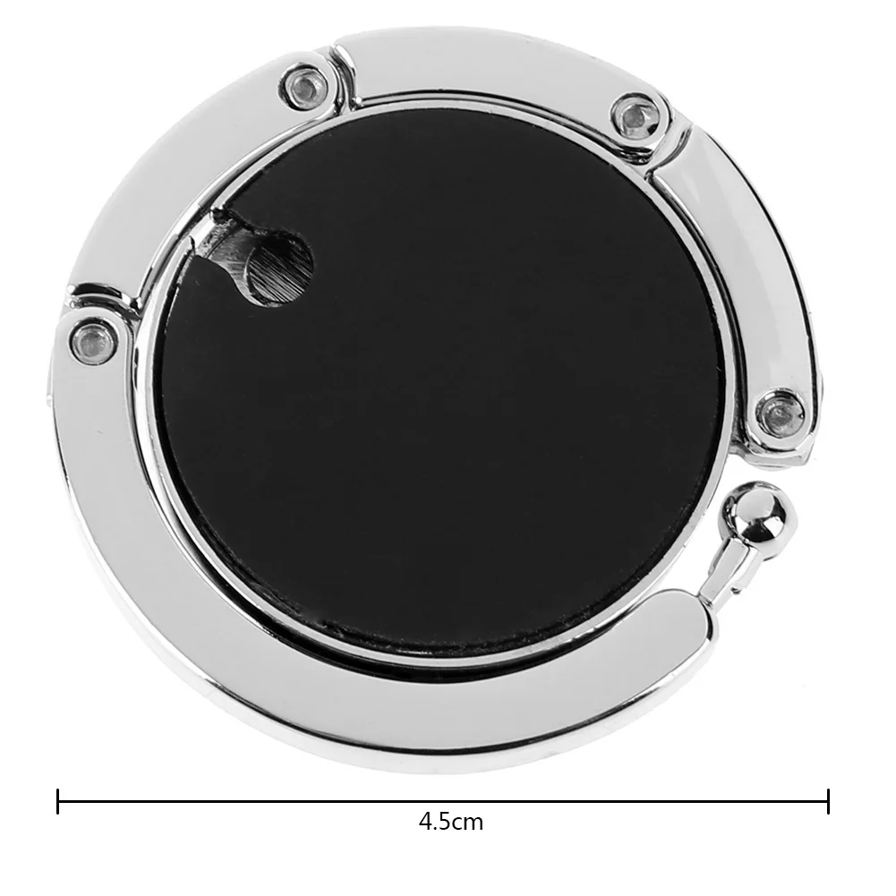 Foldable Desk Mount Bag Holder Hook Multi-Function Rhinestone Apple Backpack Hanger Under Desk Clamp J Hook for Handbag Backpack