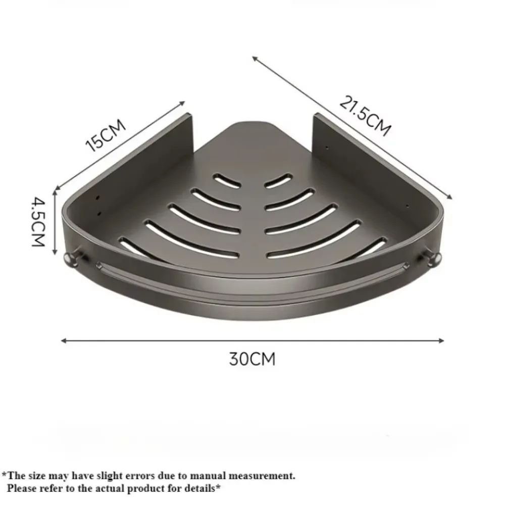 Bathroom Triangle Storage Rack With Hook Bathroom Cosmetic Storage Racks Wall Mounted Toilet Storting Rack Corner Shower Shelf 6