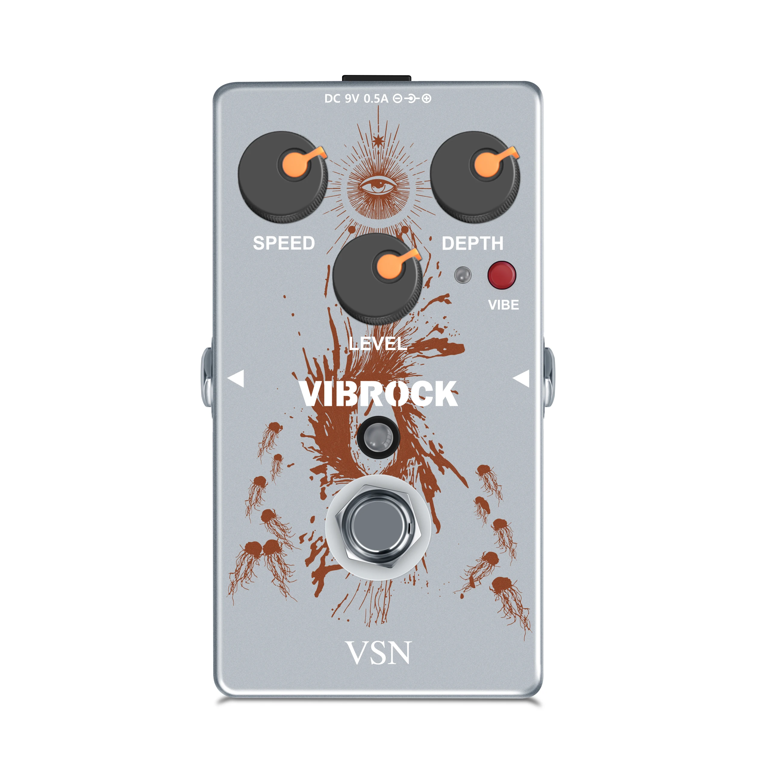 Rowin Amuzik VSN Tape Delay Vibrock Noise Killer Guitar Effect Pedal