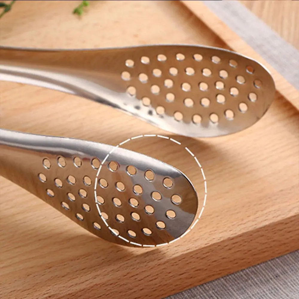 Multifunction Stainless Steel Food Tongs BBQ Kitchen Utensil