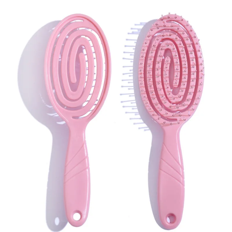 

New high-value candy-colored mosquito-repellent incense comb frosted feel ribs comb transparent teeth hairdressing comb