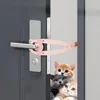 Pet Door Stopper for Cats & Dogs - Adjustable Gap Holder No Drilling Anti-Scratch Door Guard | Safe Entry Exit Pet