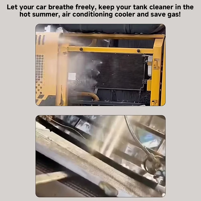 Heavy-Duty Vehicle Water Tank Removal-Free Radiator Condenser Cleaning Tool Water and Steam Dual-Use With 1/4 for Large Trucks 6