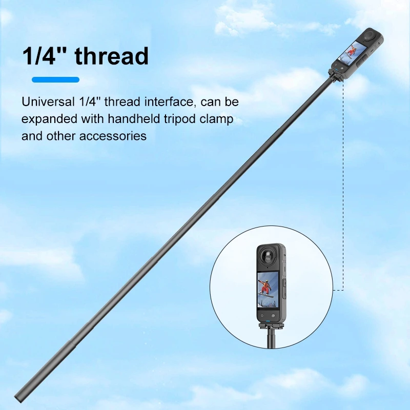 PULUZ Quick Release 1 /4 inch Folding Base For Insta360 X4 Quick Detachable Movement Camera Parts