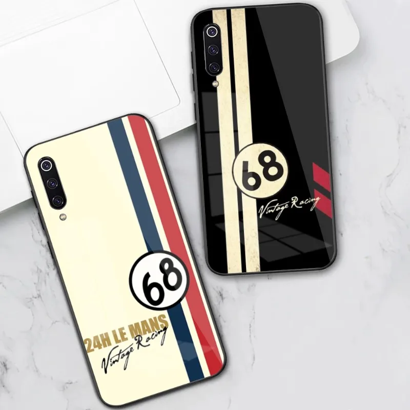 

Автомобильный крутой 68 винтажный гоночный чехол для телефона Xiaomi 13 12 11T 10 9 Redmi Note 12 11 10 10S Pro черный поликарбонатный стеклянный чехол для телефона