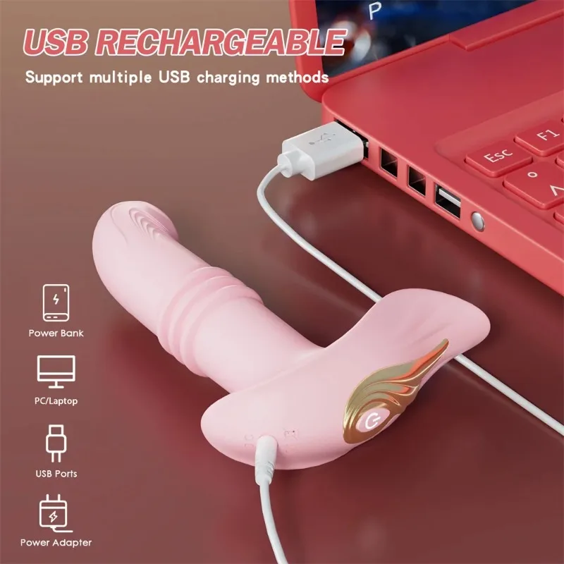 PUMING Retractable wearable vibrator Remote control penis G-spot Massage female clitoris G-spot stimulator female adult sex toy
