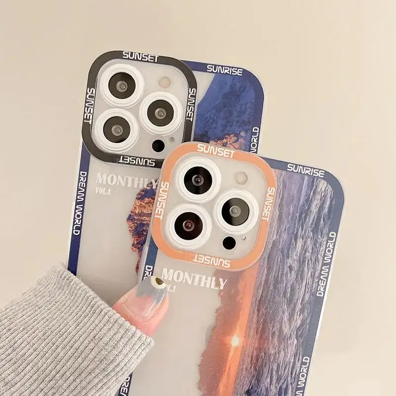 Mountain Vintage Landscape Soft Phone Case Cover