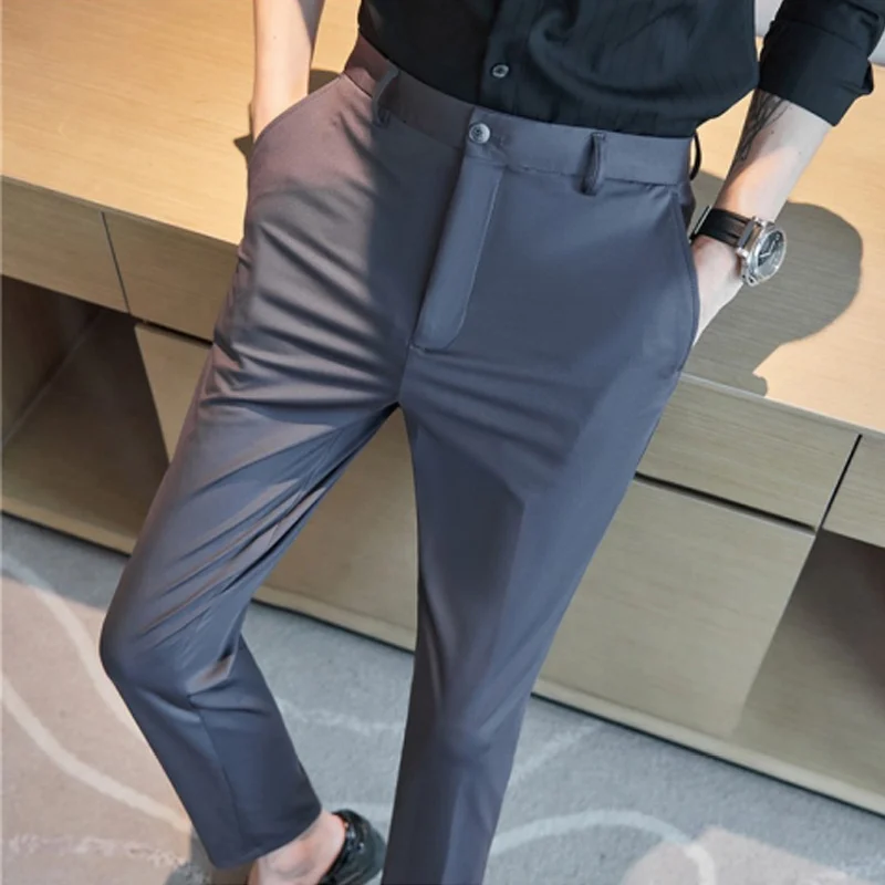 29-42 Men' Pants Thin Straight Stretch