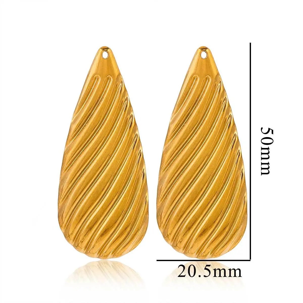 Stainless Steel Accessories Simple Geometric Ring Large Exaggerated Earrings DIY Accessories Parts Wholesale 4