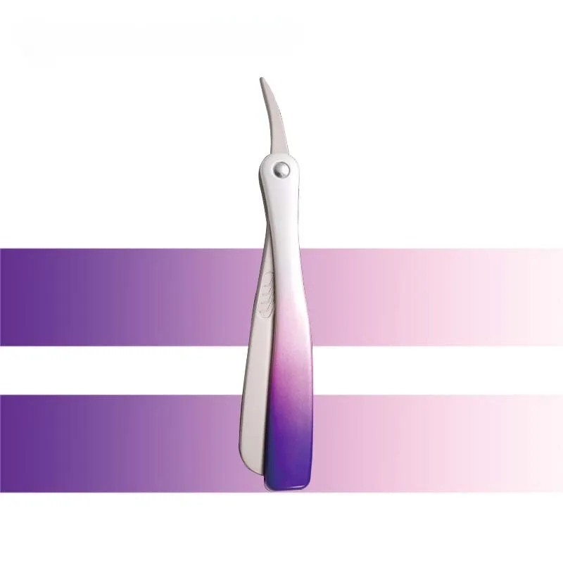 수동 남성용 일자 면도기, 깃털 안전 면도날, 아연 합금 제모 면도기, 접이식 면도칼, 그라데이션 ABS 손잡이