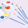 100pcs Paint Brushes Set for Kids Acrylic with Flat Round Pointed Paint Brushes Craft Watercolor Oil Painting Brushes 4