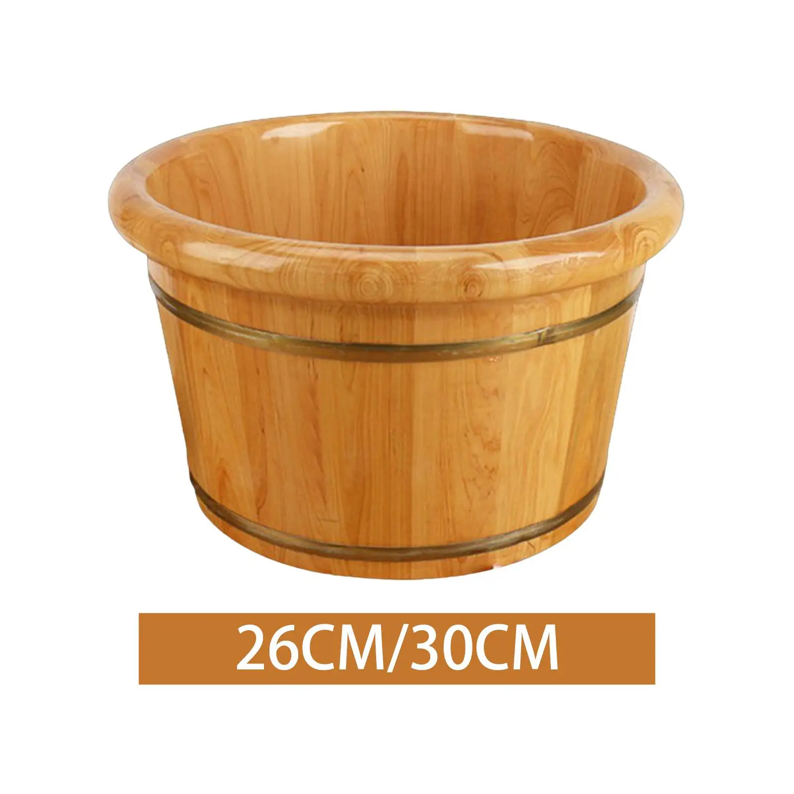 Foot Bath Barrel Wooden Foot Basin Sauna Foot Tub Thick Barrel Foot Baths Wood Foot Tub for Women Men Soaking Feet Home Bathroom