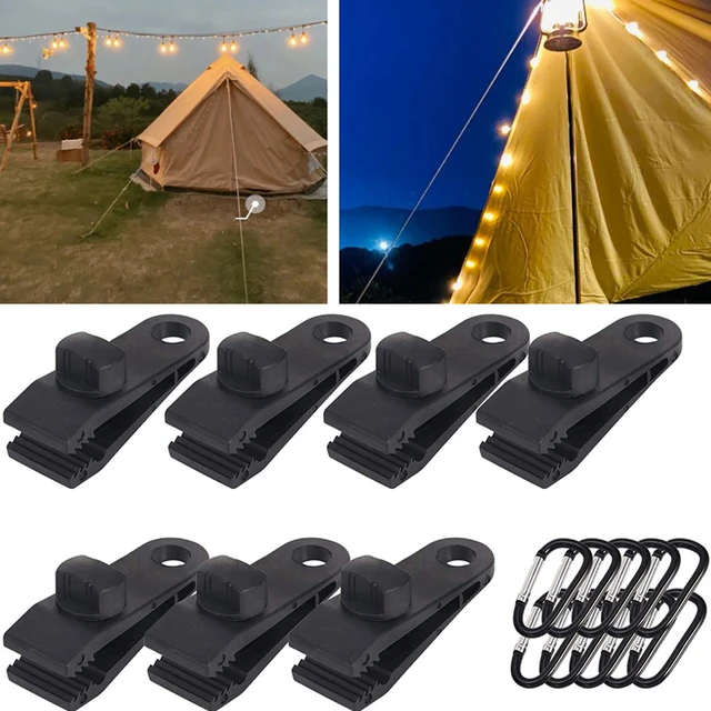 10 Pcs Plastic Tent Clips Multi-function Secure Tarp Clips Nylon Tent  Clamps Tarp Clamps For Camping, Tarps, Caravan, Garden Shade Cloth