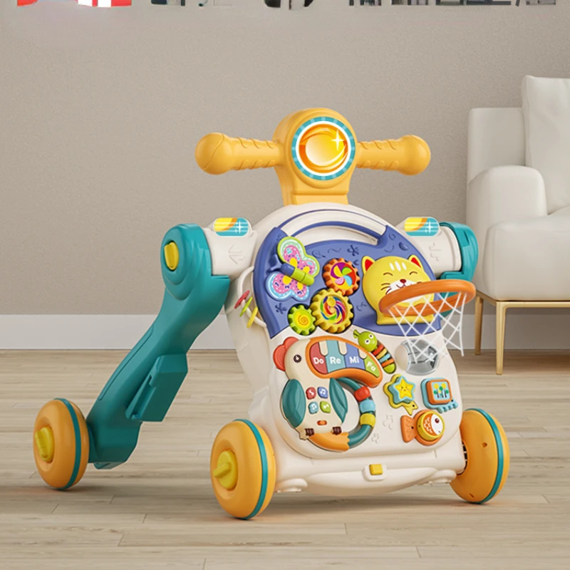 

Baby Walker Anti-O-Leg Multi-Functional Anti-Rollover Baby Stroller Three-in-One Walking Aid Toy
