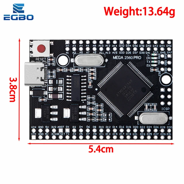 HWAYEH Mega 2560 PRO MINI 5V (Embed) CH340G ATmega2560-16AU, 59% OFF