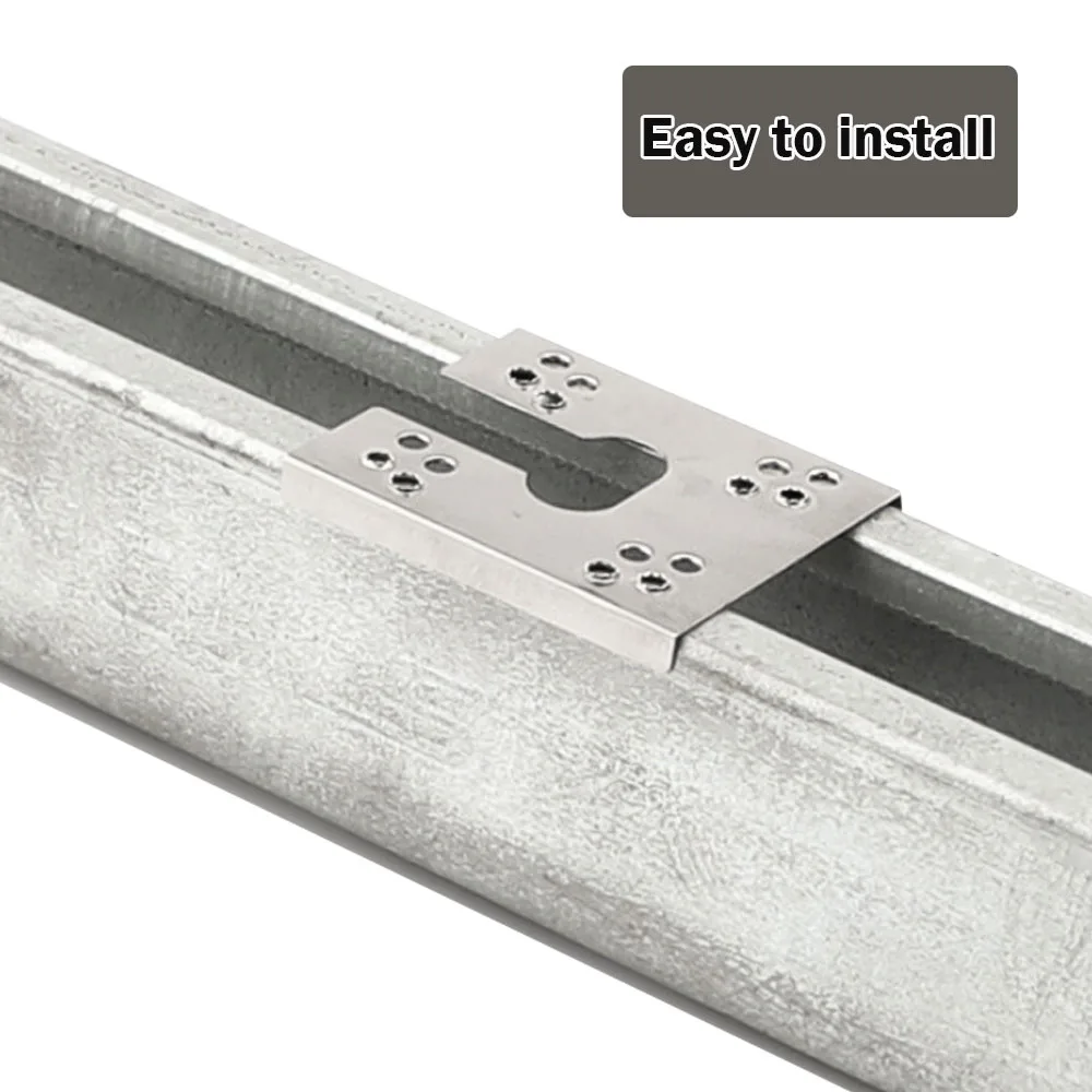 C-beam rail conductive sheet solar photovoltaic racking grounding conductive sheet aluminum alloy rail for ROOF