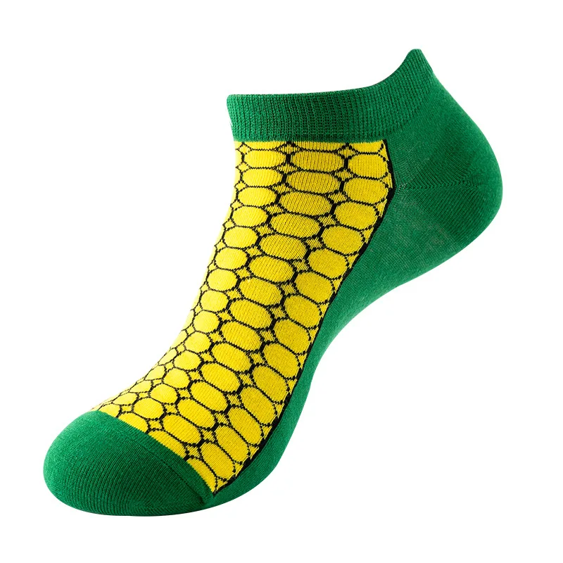 Men's Novelty High-Quality Geometric Fruit and Sushi Patterned Fashion Socks