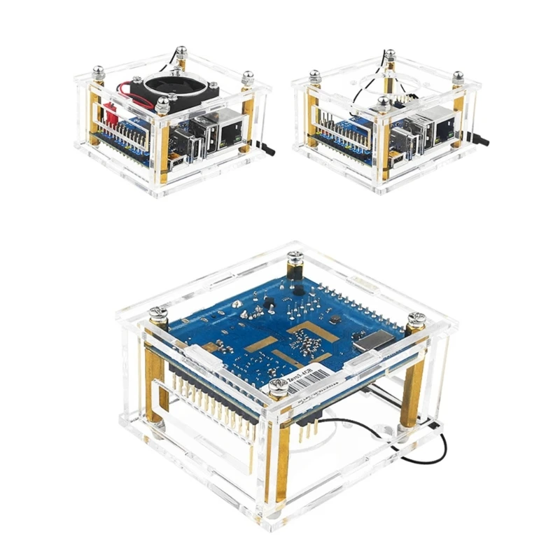 팬이 있거나 없는 Orange Pi Zero3 케이스용 아크릴 인클로저 케이스 외부 쉘