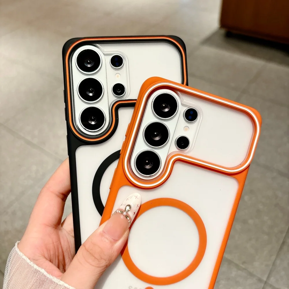 Luxury Matte Transparent Magnetic Phone Case - Shockproof & Magsafe-Compatible Cover