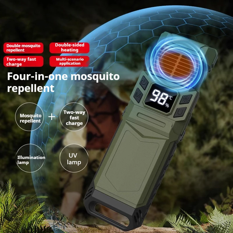 Multi-Function Mosquito Repellent Flashlight Power Bank Outdoor Portable Equipment-Camping Travel Fishing Equipment